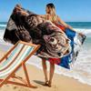 Bear Print Beach Towel, Large Soft Quick Dry Towel for Beach Camping Swimming