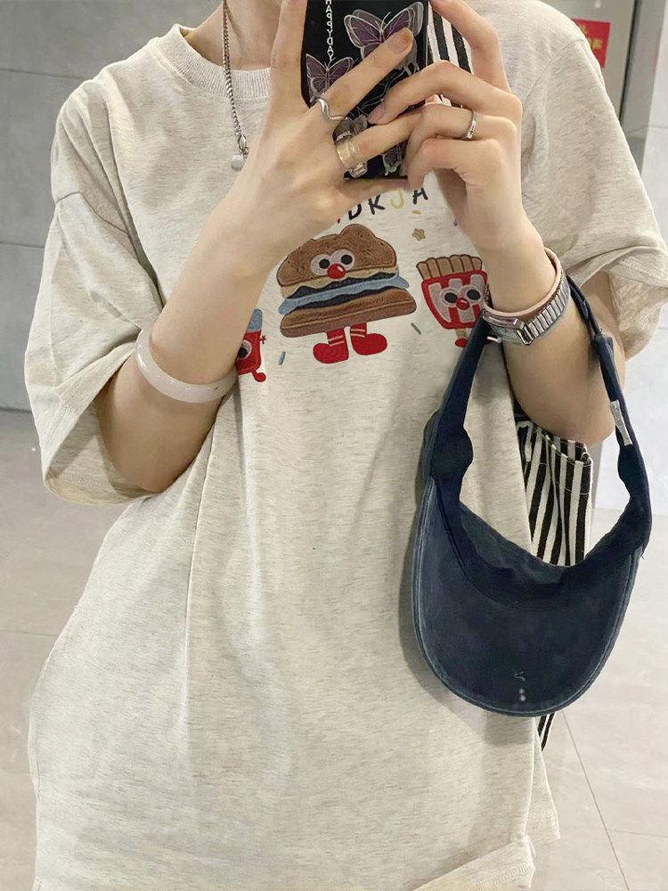 Women's Plus Size Cotton Loose-Fit Short-Sleeve American Style T-Shirt - New Summer Design 