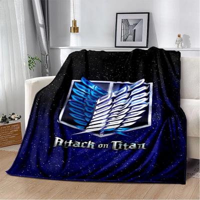 29 Stil Neue Cartoon Attack on Titan Eren Anime Weiche Flanelldecken, Überwurfdecke Bequem für Betten Sofa Zuhause Schlafzimmer Geschenk
