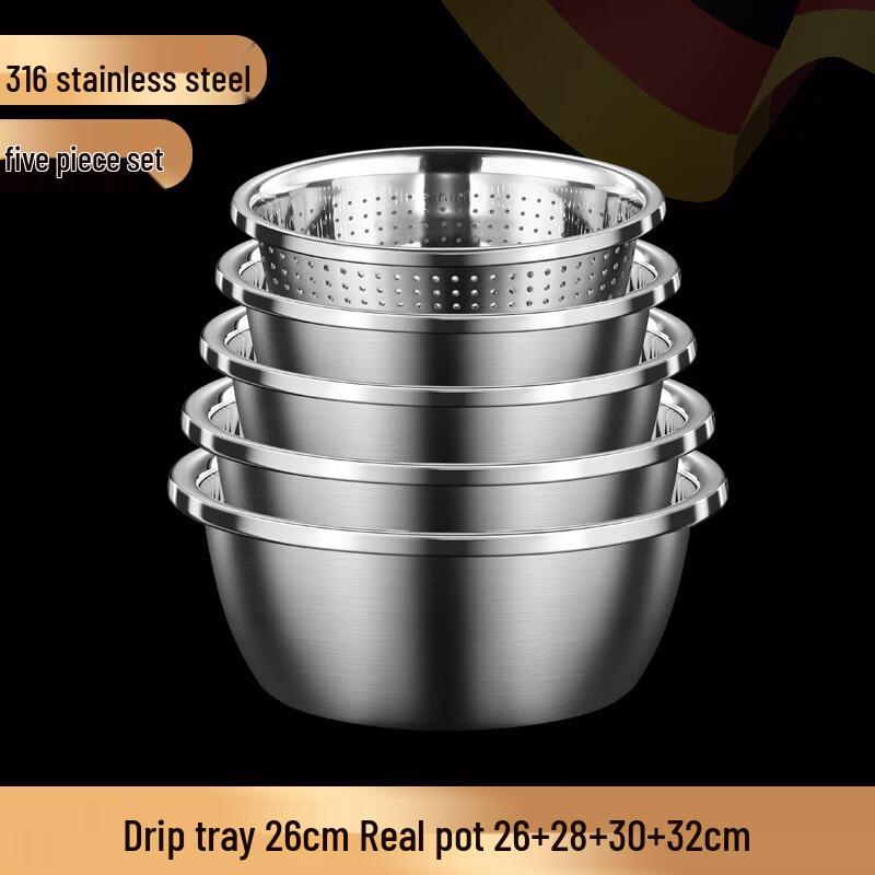 Laino Stainless Steel Multi-Purpose Basin Set