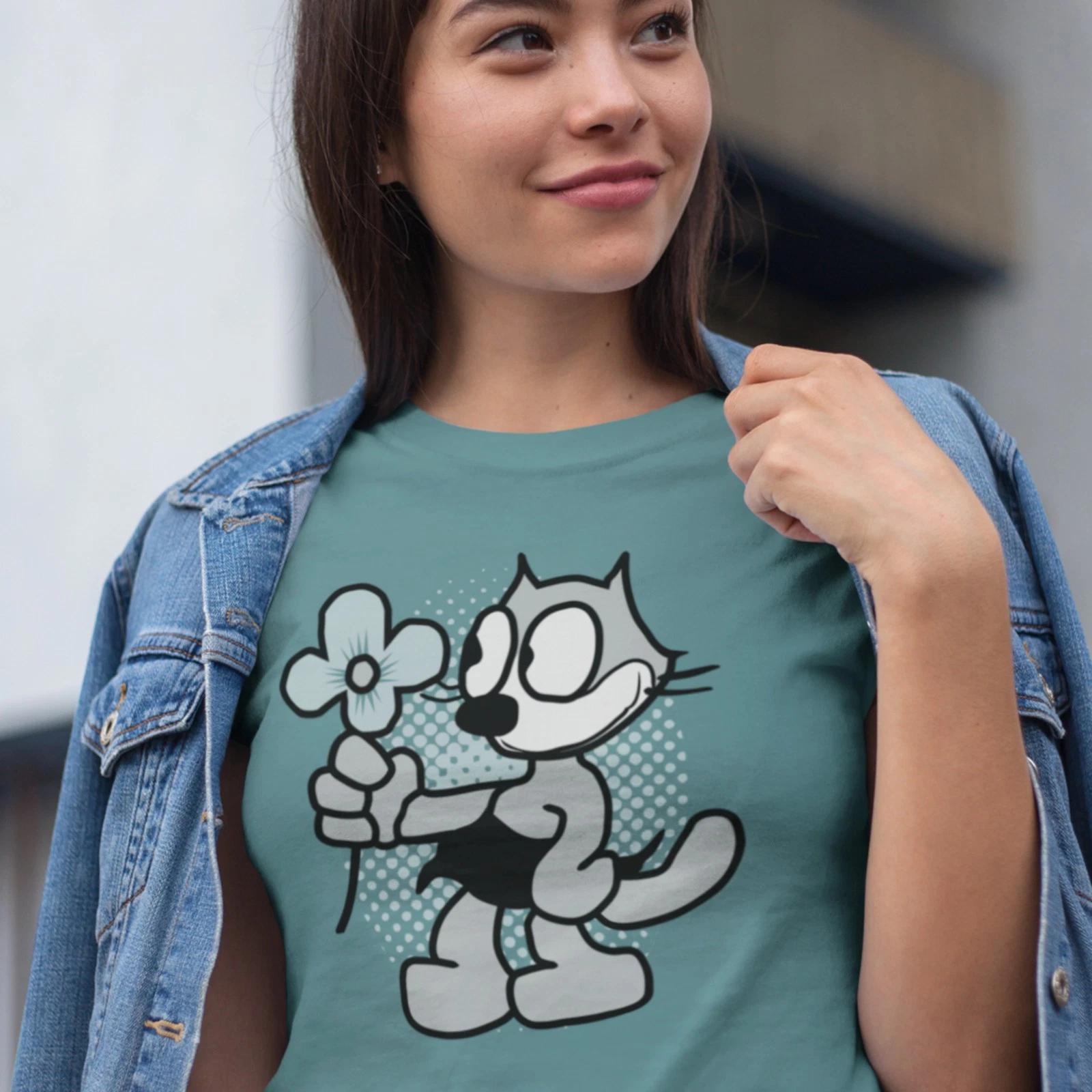 

Women s Relaxed Tee featuring Kitty Kat, Felix the Cat s love interest XL