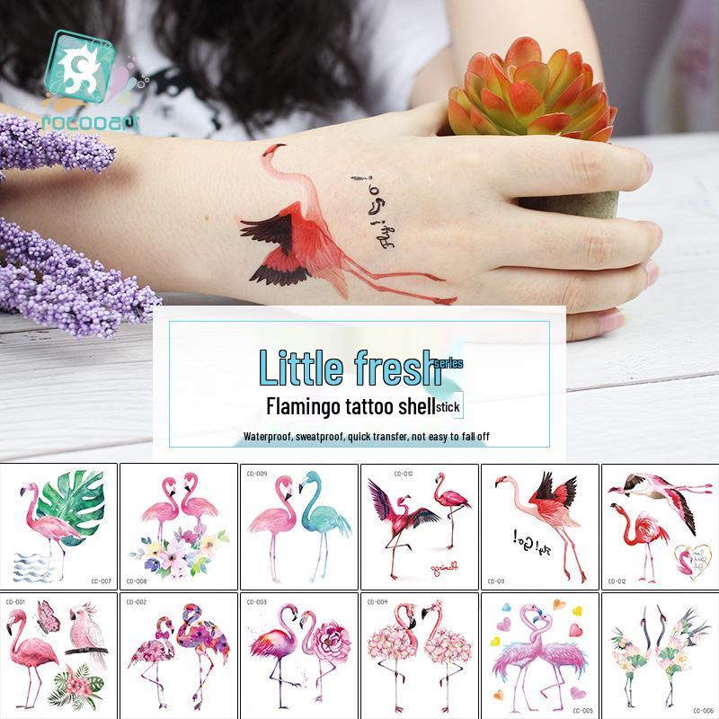 Waterproof Temporary Tattoos for Kids - Flamingo & Unicorn Designs