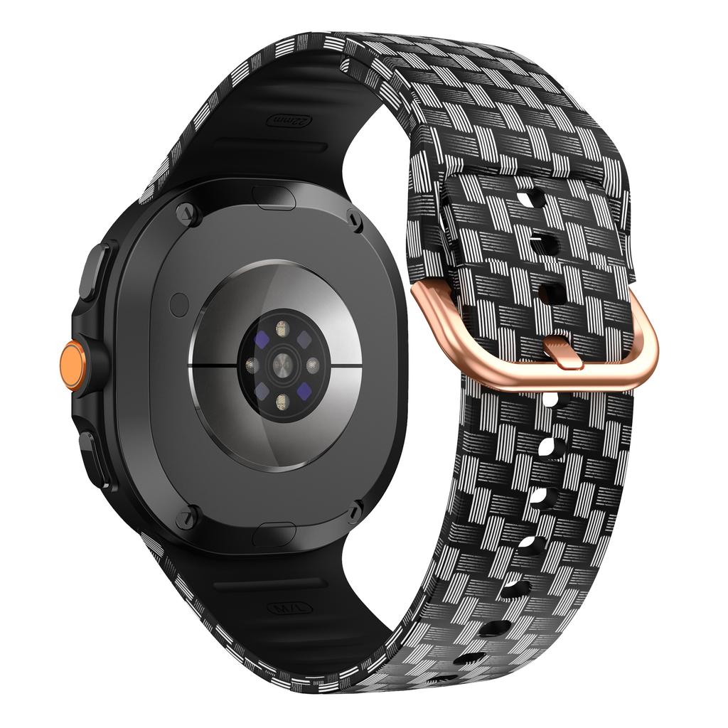 Blommiga Designrem för Samsung Galaxy Watch 8 40 44mm Färgstarkt Silikon Sportband för Galaxy 8 Classic 46mm Solros Leopard