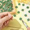 50pcs Lucky Four-Leaf Clover Charm Pendants Shamrock Hanging Charms Four Petal Lucky Leaf Pendant Charm DIY Jewlery Accessories