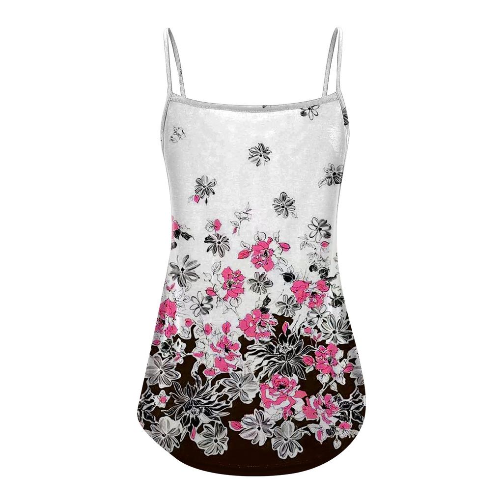 Women's Summer Casual Floral Print Short Sleeve Swing Dress