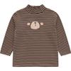 Children's Striped Mock Neck Thermal Long Sleeve T-Shirt