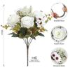 1 STÜCK Herbstseide Kunstblume 30cm Künstlicher Rosenstrauß für Braut Hochzeit Weihnachtsdekoration Für Zuhause DIY Blumenarrangement