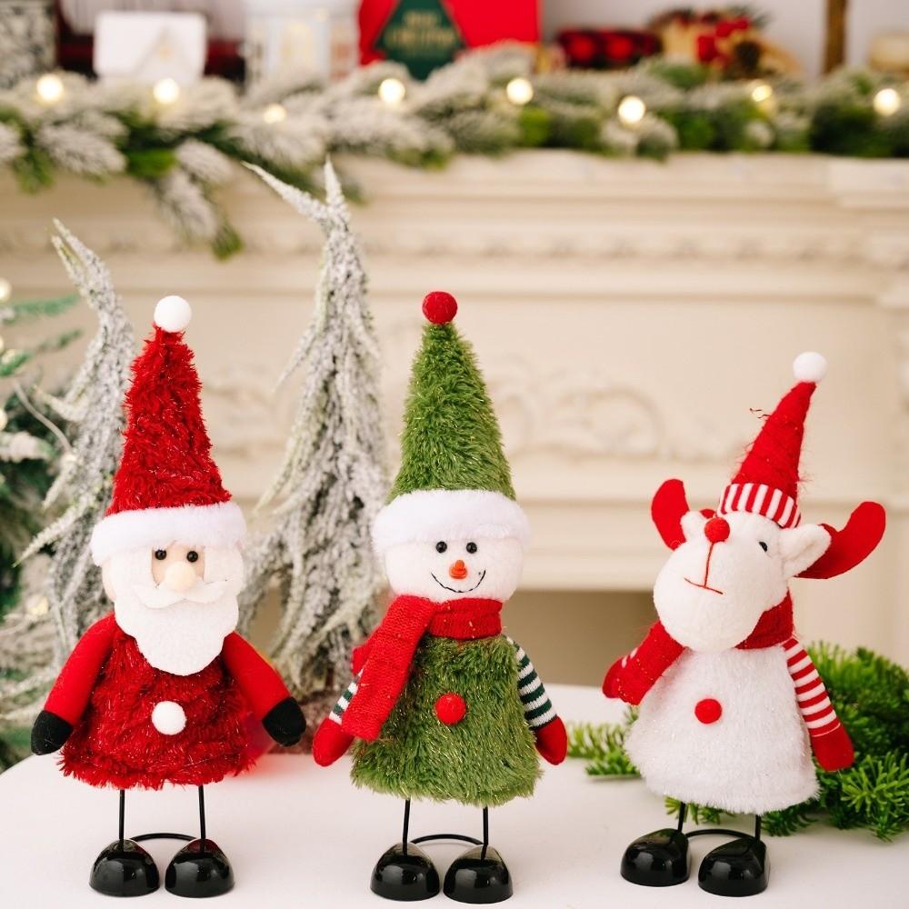 Desktop Decoration Christmas Figurine Santa Claus Christmas Doll Ornament  Desktop Display