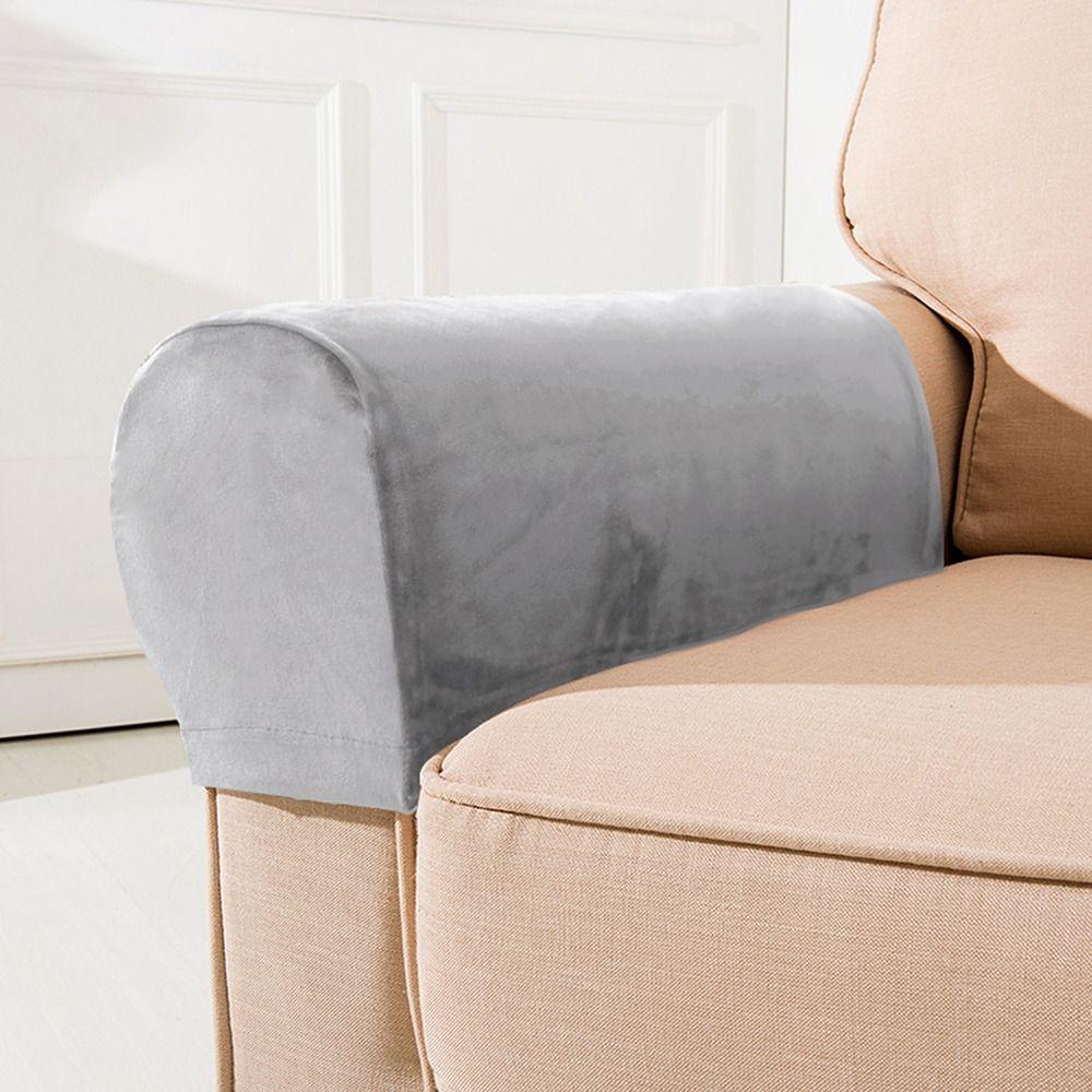 Housse de canapé élastique 2 pièces, protection extensible pour accoudoirs de canapé, cadeaux