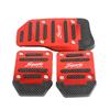 Aluminium Automatikgetriebe Auto Universal Pedalabdeckung Bremse Kraftstoff Gas Fußpolster Set Kit Pedale Rot Blau Silber Rutschfest Werkzeuge