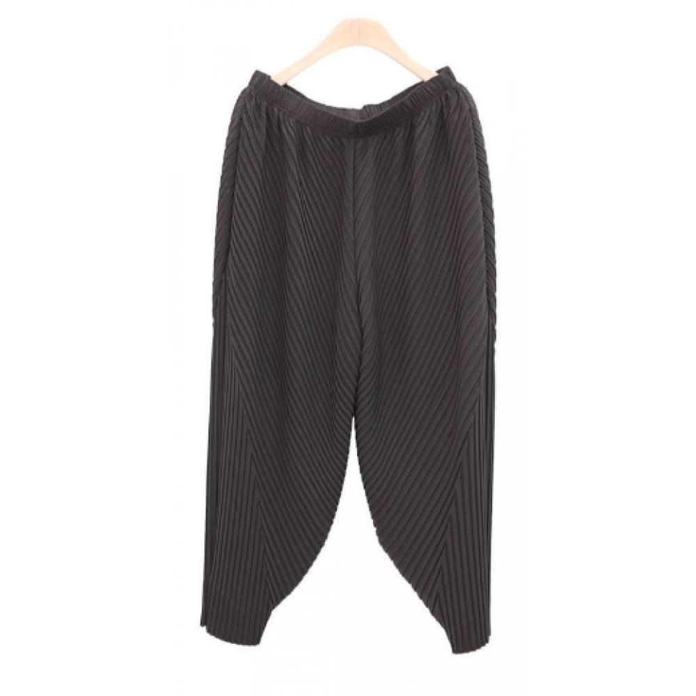 Shiz Madam Women S aSymmetrical pleatS Baggy pantS P92036
