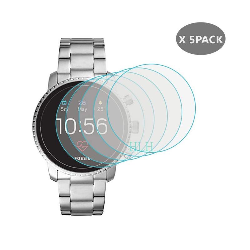 5pcs Tempered Glass for Fossil Q Explorist HR Screen Protector Fossil Q Wander Founder 2 VENTURE gen 3 4 5 marshal control For Q EXPLORIST gen4