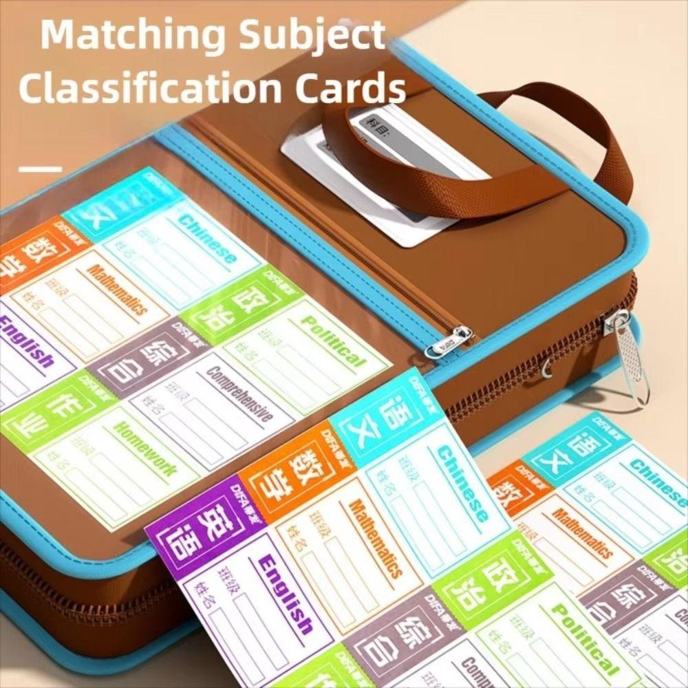 L-shaped A4 File Bag Transparent Large Opening Stationery Storage Bag File Organizer Large-capacity Mesh Folder Bag Test Paper