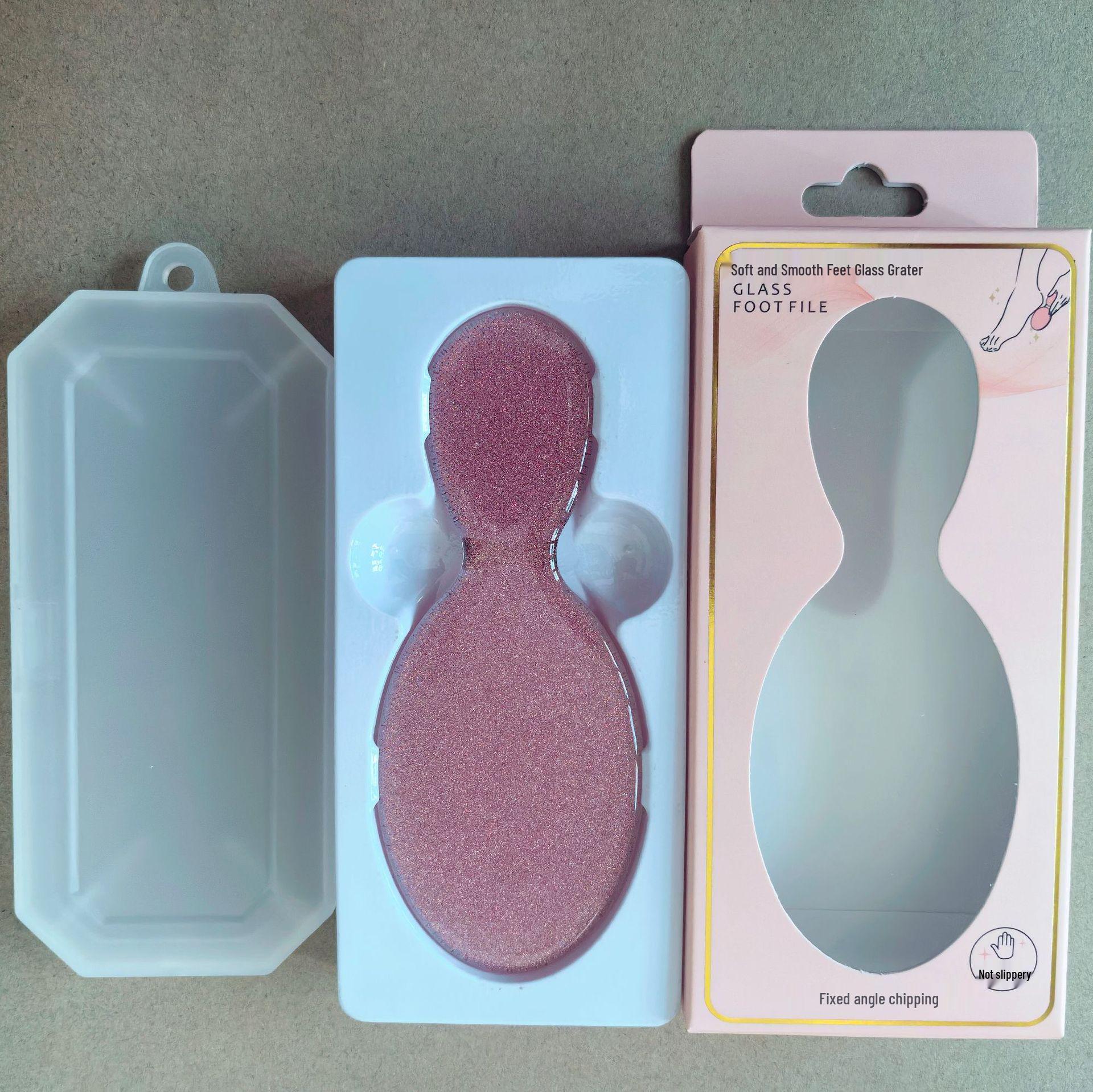 Восьмисимвольная нано-белая двухсторонняя пилка для кожи стоп и рук