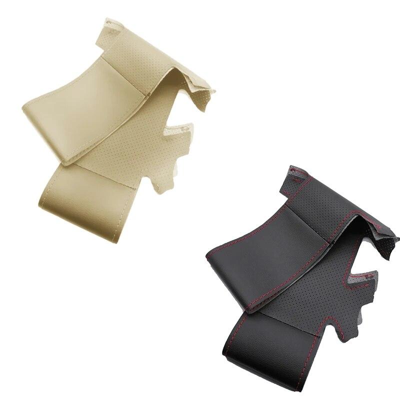 Ručně šitá perforovaná kůže z mikrovlákna stylingový potah volantu pro Fiat 500 2007-2015 500e 2014-2018 500C 2014-2017