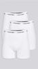 Boxer Briefs Long Boxer Plain Long Black CK Cotton Stretch White Set [Calvin Klein] Men's 3-Pack, Briefs, Logo, Length, 3-Pack Set, & White,