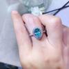 Yellow Moissanite Water Drop Pear-Shaped Women's Ring, 1 Carat VVS Diamond, Micro-Pave Fashion Engagement Proposal Gift.
