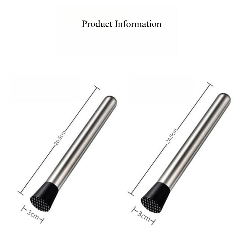 Edelstahl Cocktail Stößel Eis Brecher Obst Brecher Saft Tamper Zitrone Hammer Rührstab Eis Obst Presse Manuelle Hammer