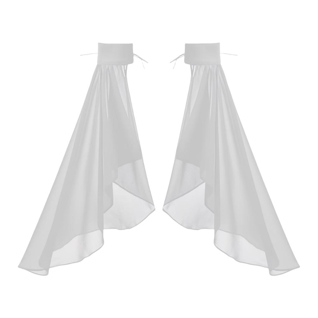 Bride Bishop Sleeve Elegant Arm Cover Simple Long Sleeve Decorative Tulle for Wedding False Simple Gloves Sheer