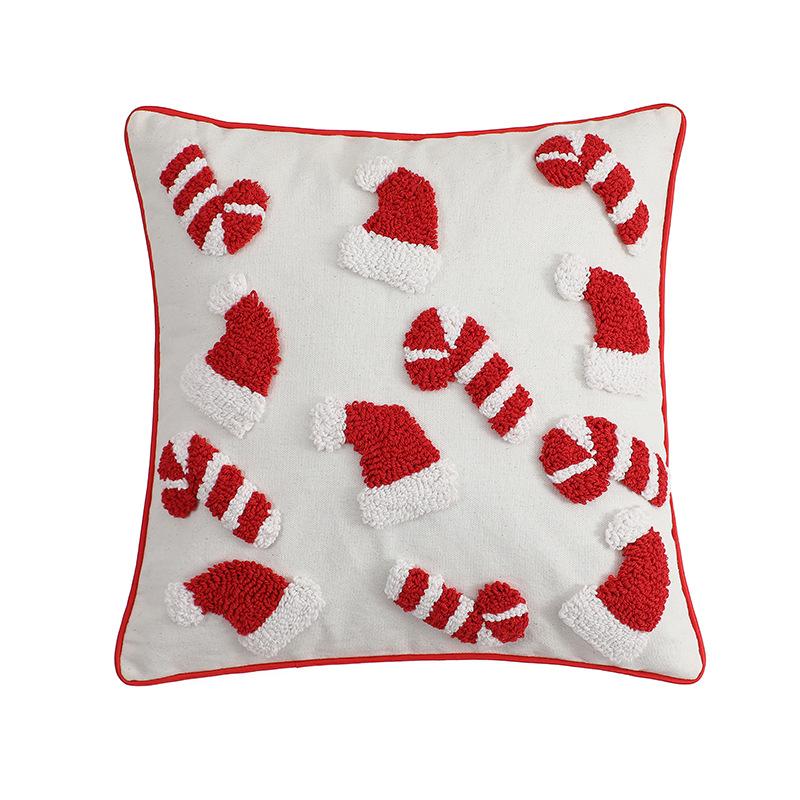 

Modern Simple Christmas Tufted Pillow Cover, Loop Velvet Piping Three-dimensional Pillow Cover, Pillow Cover 30 * 50cm (excluding core)