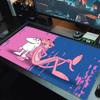 Pembe Panter Baskılı Yastık Kaymaz Dizüstü Tablet Büyük Mouse Pad XXL Mat Mini PC Oyun Matı Kilitli Kenarlı