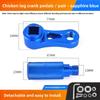 Electric Bicycle CNC Model Detachable Pedals, Made of Aluminum, Universal Accessory for Motorcycles and Scooters.