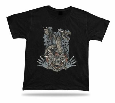Monster Dragon Hamsa Hand Art Design Tshirt Birhday Apparel Special Karma Gift