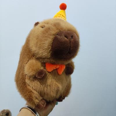 Capibara Birthday Hat Capybara Doll Plush Toy Turtle Bag Capybara Doll Gift Ragdoll for Girls
