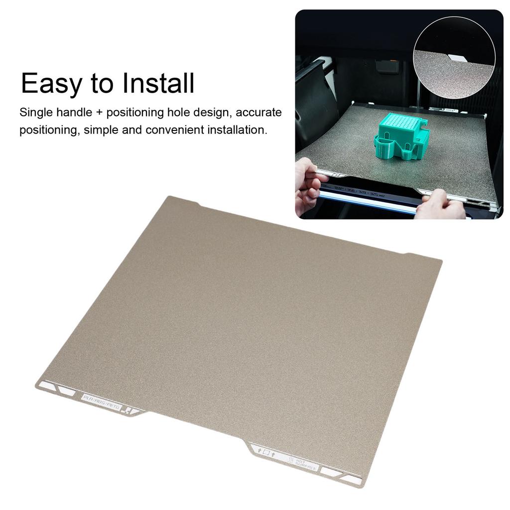 Double Sided Build Plate Replacement for Bambu Lab H2C 3D Printer Textured PEI Smooth PET Flexible Platform 335x325mm