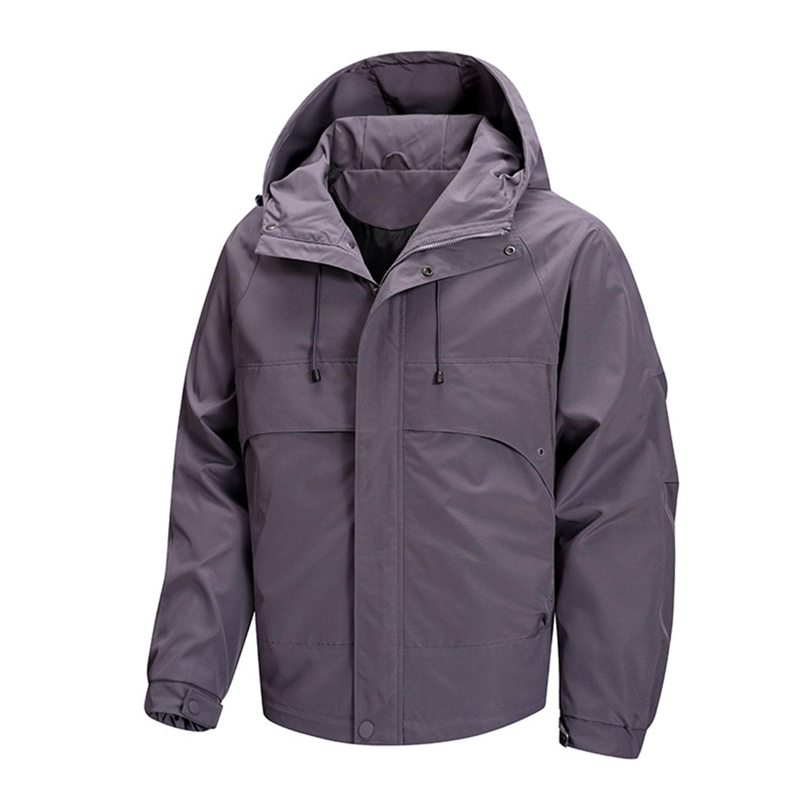 

Man Outdoor Leisure Windbreaker Jacket XXXL світло-фіолетового кольору