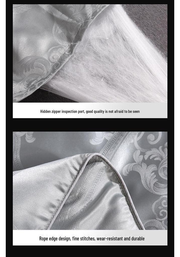 European Handmade Custom Mulberry Silk Quilt: One-Piece, Two-in-One Design for All Seasons