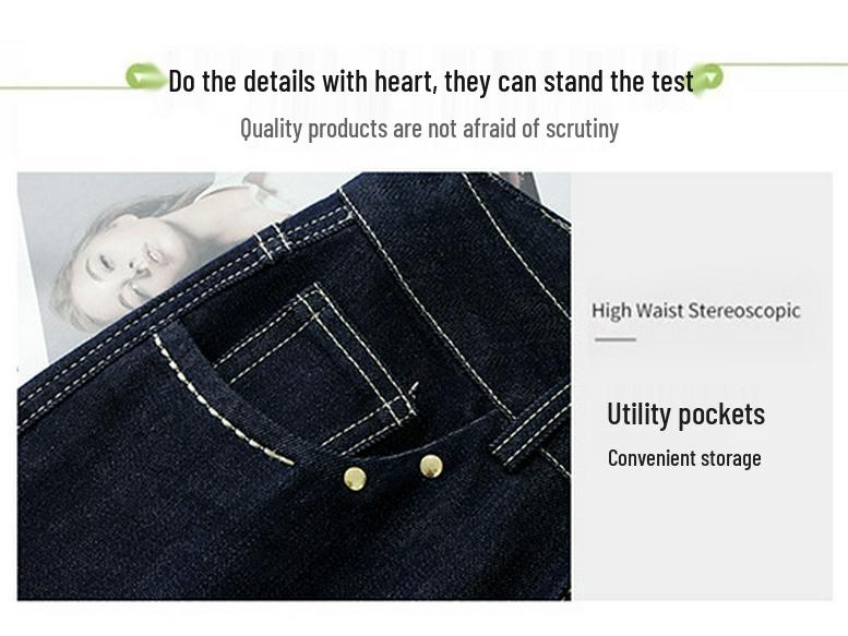 2025 Spring Women's Wide-Leg Denim Jeans - Loose Fit in Blue