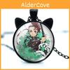 Fashionable Anime Inspired Cat Ears Pendant Necklace For Demon Slayer Fans