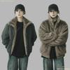 Reversible Golden Eagle Thick Stand-Collar Cotton Jacket - Trendy, Warm, Unisex Winter Coat