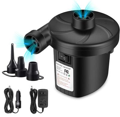 Portable Electric Air Pump Inflator Deflator Bed Mattress Pools 3 Nozzles Pump