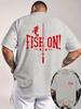 Unisexs Premium Cotton Casual Tshirt Soft Breathable Letter Graphic Print Crew Neck Street Style Short Sleeve Summer Tops