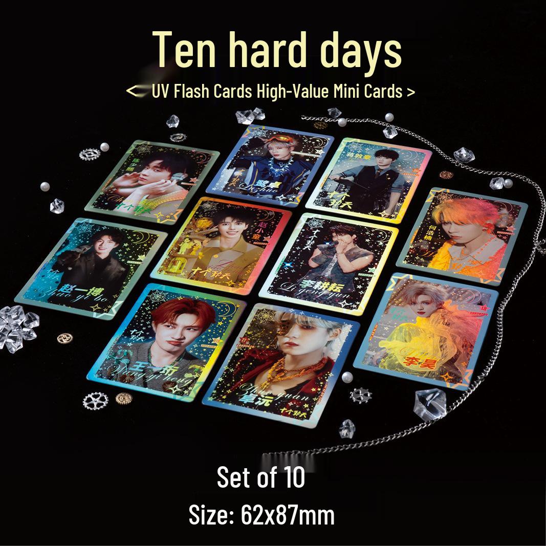 Diligent Days UV Nano Reverse Commemorative Card - Exquisite Small Craftsmanship Collection Gift