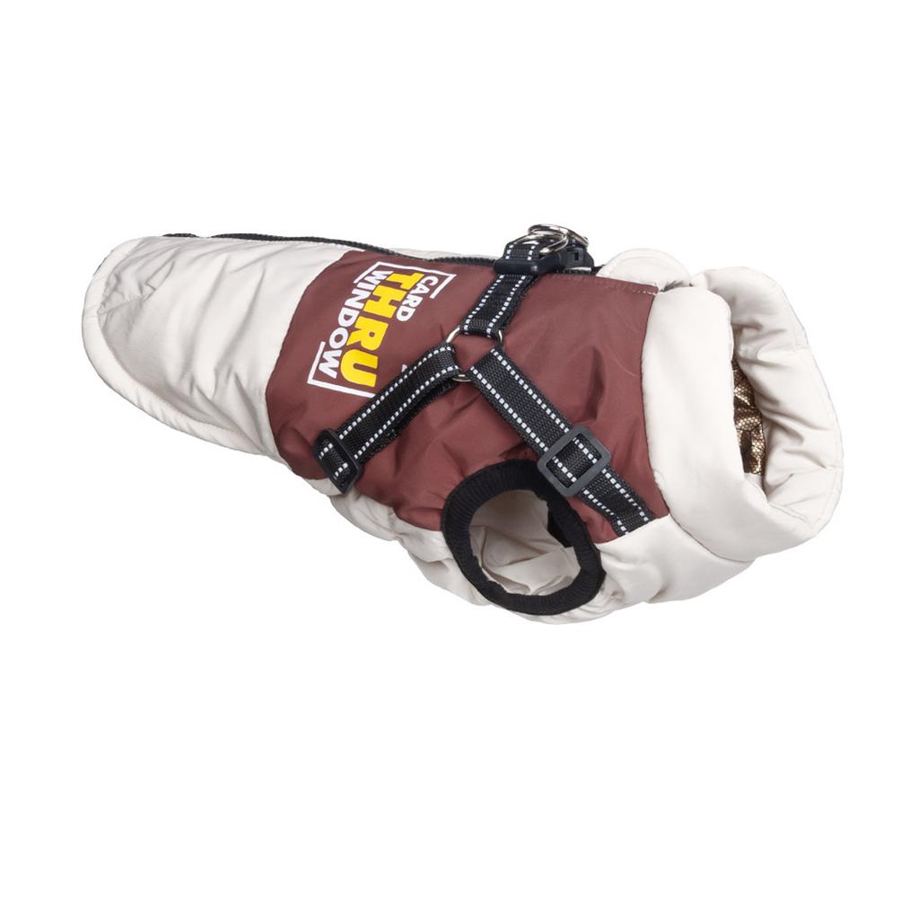 Warm Cotton-Padded Dog Clothes, Windproof Winter Jacket with Traction Hole, Comfortable Outfit for Large and Small Dogs