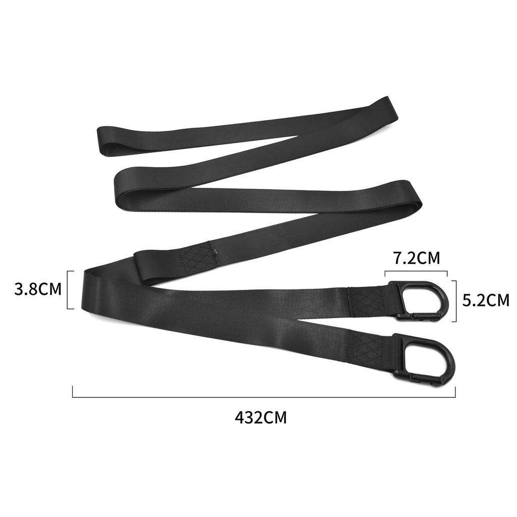 Snowmobile Tow Strap 3 Point Strips Snowmobile Accessories Snowmobile Safety Kit for Snowmobile, Sled, Skidoo or ATV Tow Rope
