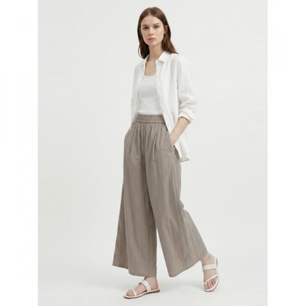 Shop Women Waistband Summer Rustle Skirt Pants Light Brown Pic Wpt 21323