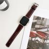 2024 Apple Watch Leather Strap - Compatible with iWatch Series 98, Fashionable Wide Genuine Leather