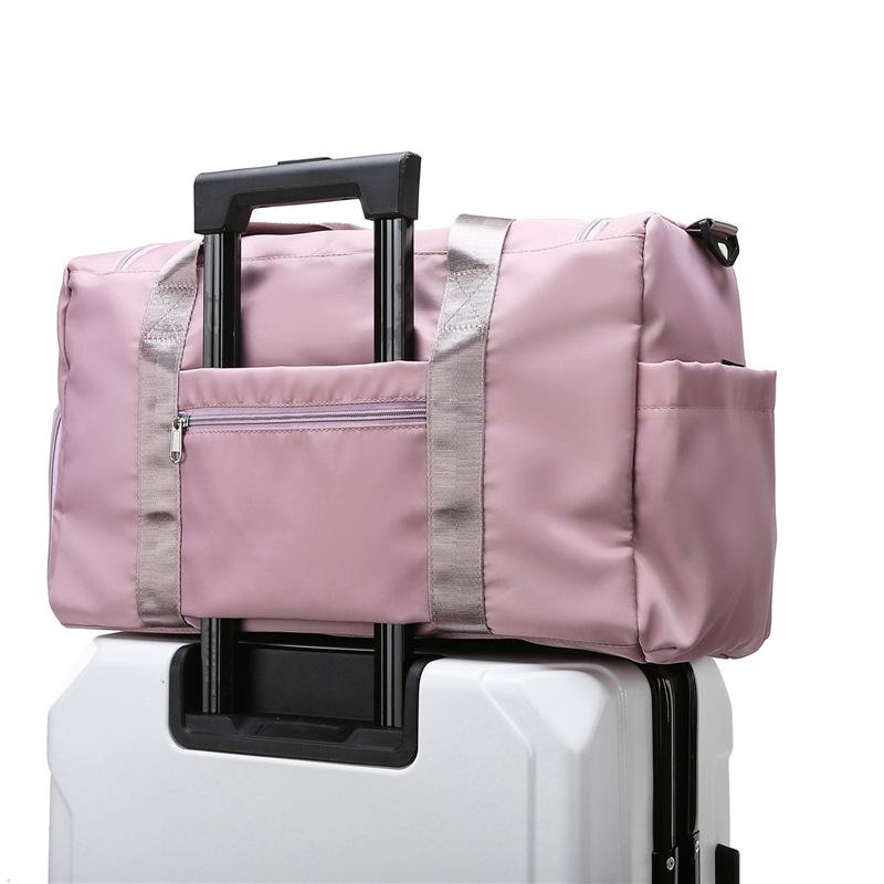 Large Capacity Fitness Bag with Wet/Dry Shoe Compartment, Oxford Cloth, Custom Logo Available.