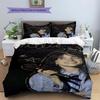 Billie Eilish Custom Name Pattern Bedding,Quilt Set Quilt Cover Pillowcase Home Birthday Gift(1 * Duvet Cover + 2 * Pillowcase, Without Core)