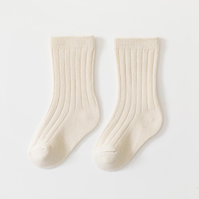 Autumn Cotton Baby Socks – Soft, Non-Tight Mid-Calf for Boys & Girls
