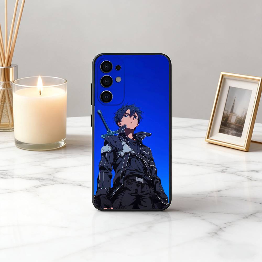 Sword Art Online K-Kazuto K-Kirigaya-ES Phone Case For Samsung S25,S24,S21,S22,S23,S30,Ultra,S20,Plus,Fe,Lite,Note,Black Cover