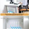 Portable Aluminum Computer Stand, Desk Hanging Laptop Organizgers Ventilated Design for Enhances Laptop Cooling