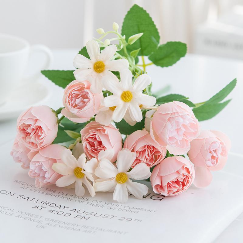 1/2Pc Artificial Flowers Rose Wedding Home Room Table Festival Decoratio Outdoor Garden Yard Bridal Bouquet DIY Gift Accessories