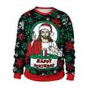2025 Autumn Round Neck Snowman Reindeer Couple Hoodie