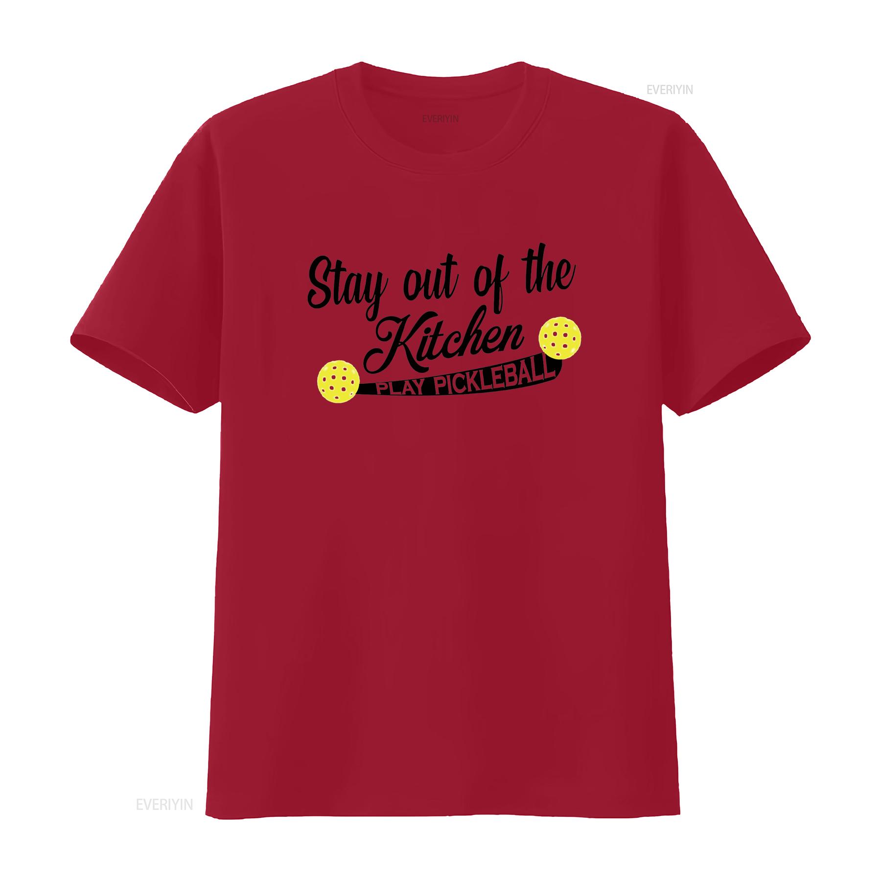 

Go All Out Stay of The Kitchen Play Pickleball Funny Mens Women T Shirt vintage Washed Soft Breathable streetwear Stylish S