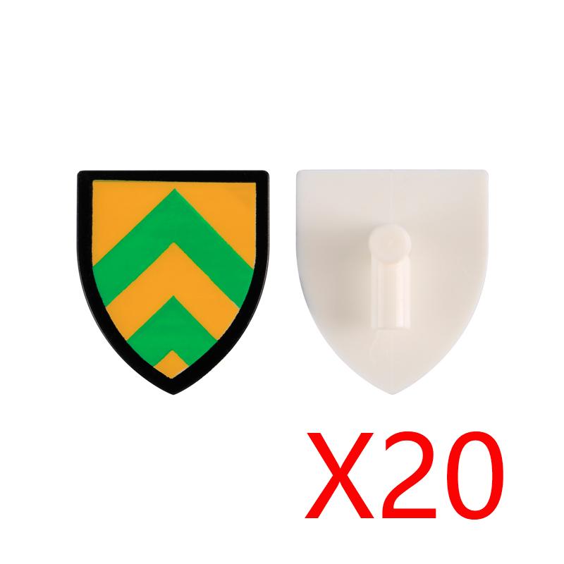 Medieval Military Castle Knight Accessories Building Block Roman Figure Soldier Crusader Viking Shield Armor Eagle Brick Toy S01